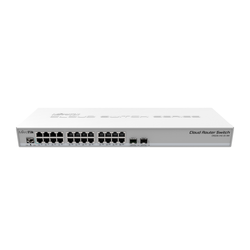 Комутатор MikroTik Cloud Router Switch CRS326-24G-2S+RM